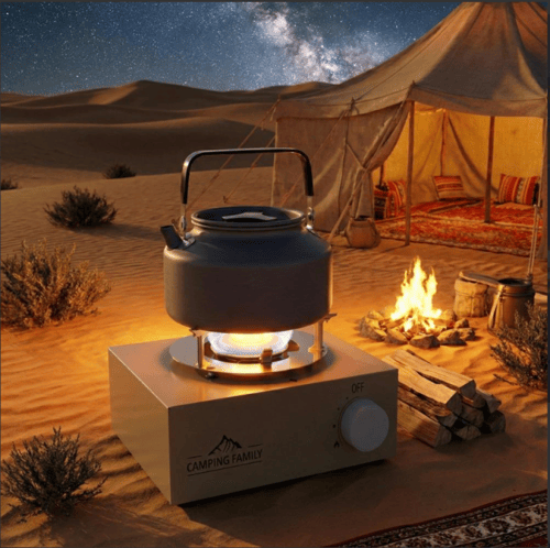 دفاية وموقد غاز خارجية 2 × 1 قوة 3000 واط - Campin...