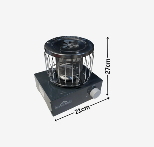 دفاية وموقد غاز خارجية 2 × 1 قوة 3000 واط - Campin...