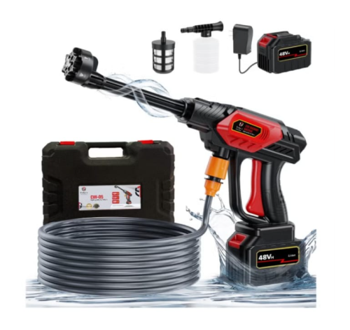 مضخة غسيل السيارات لاسلكية 2 بطارية شحن - CW-05