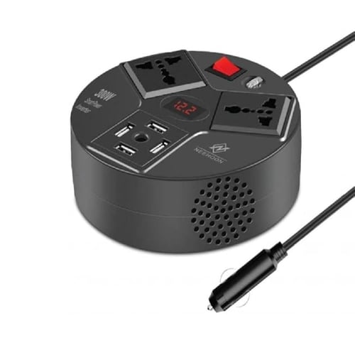 محول توصيله كهرب دائري 300واط USB4/ولاعه NH-82600