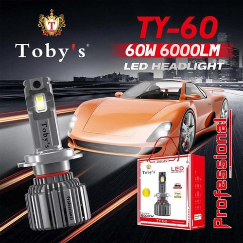 طقم ليد H4 توبيز 60 وات 6000 ليومن TY-60