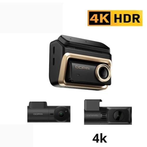 داش كام Z90 ماسترDDPAI ثلاث كاميرات امامي وخلفي 4k...