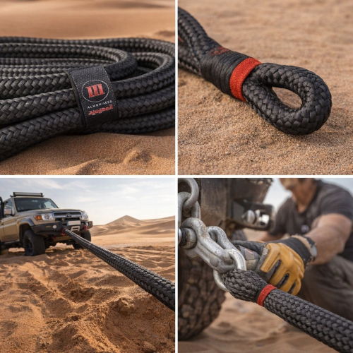 حبل سحب مطاطي 9 متر 14 طن حبل سحب احترافي للمهمات...
