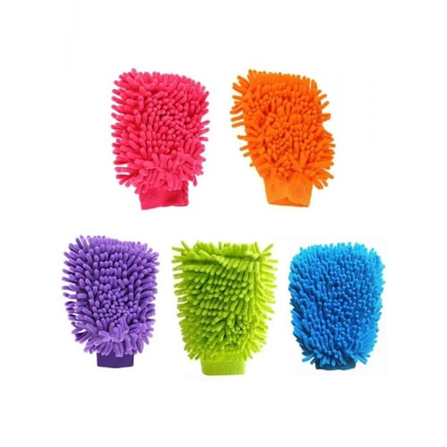 قفاز غسيل شعر مايكروفايبر الوان YX24