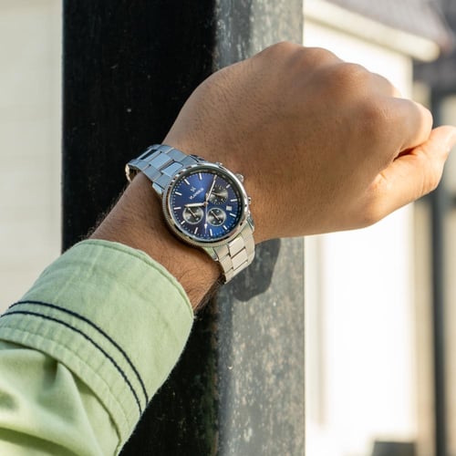 ساعة رجالية بسير ستيل