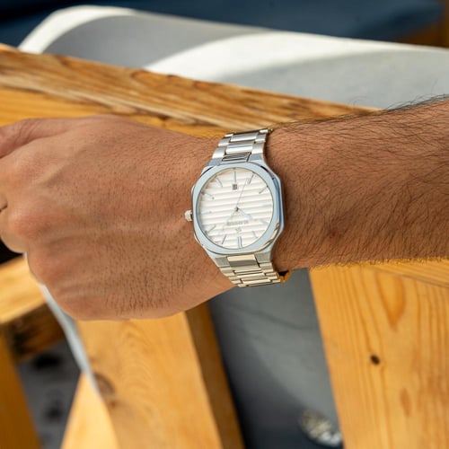 ساعة رجالية بسير ستيل