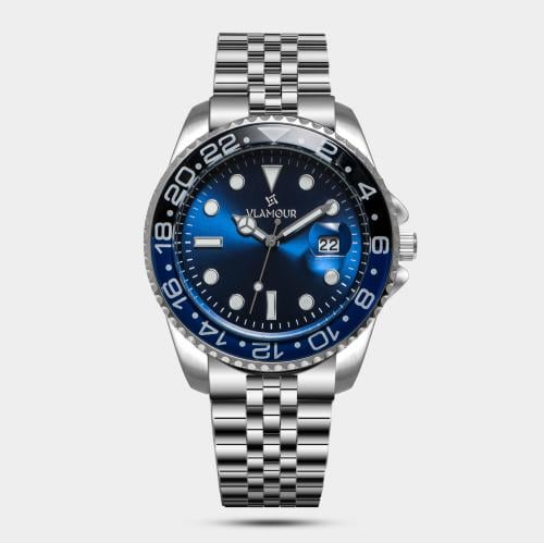 ساعة رجالية سير ستيل فضي