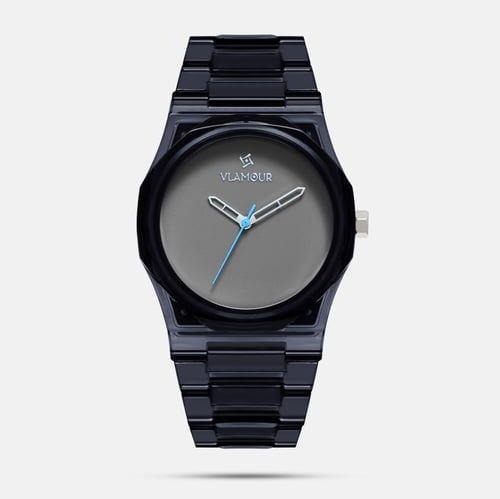 ساعة رجالية بسير بلاستيك