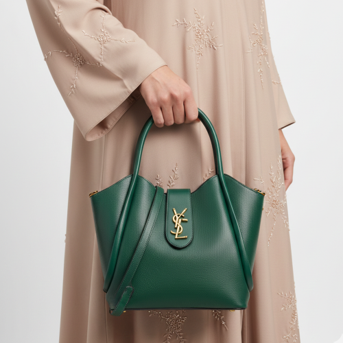 شنطة يد نسائية جلد - أخضر