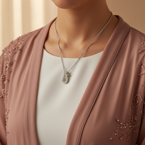 قلادة فضة عيار 925