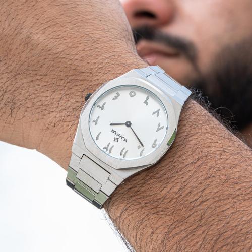ساعة رجالية بسير ستيل