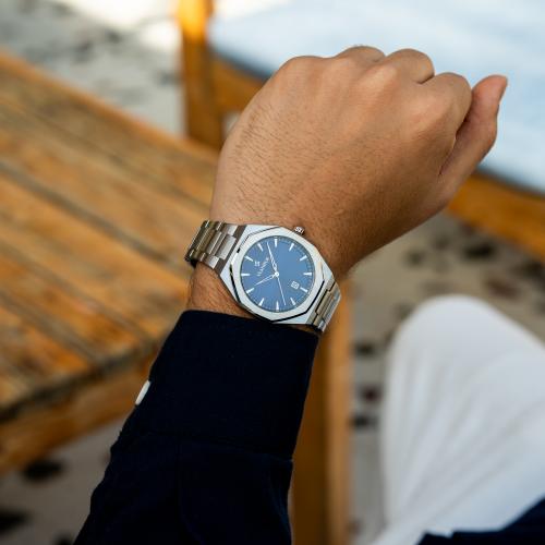 ساعة رجالية بسير ستيل