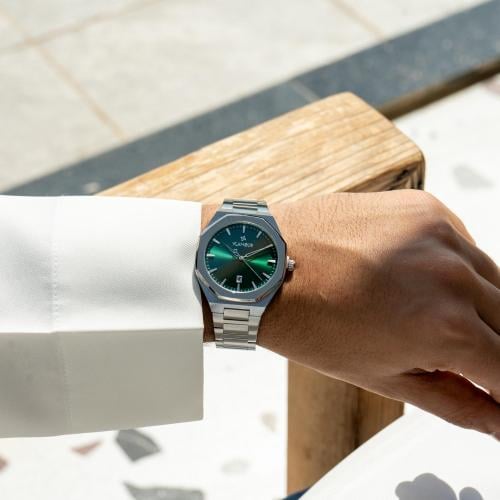 ساعة رجالية بسير ستيل