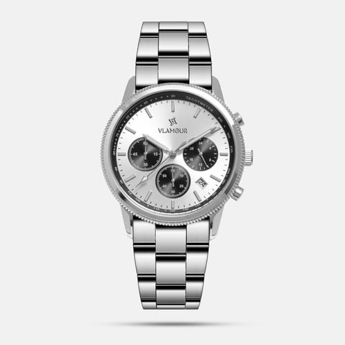 ساعة رجالية بسير ستيل