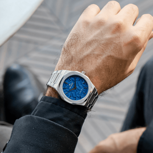 ساعة العز الرجالية ستيل