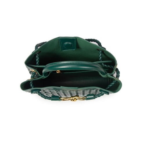 شنطة يد نسائية جلد بتصميم عصري - أخضر