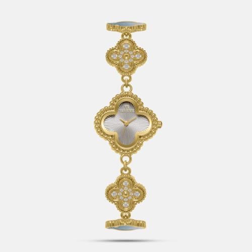 ساعة نسائية ستيل بلون ذهبي