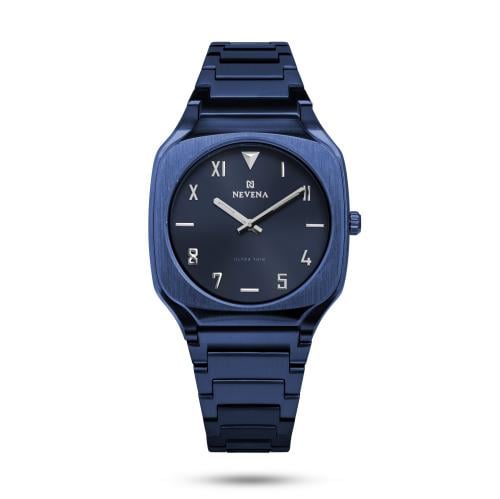 ساعة المجد الرجالية ستيل باللون الفضي