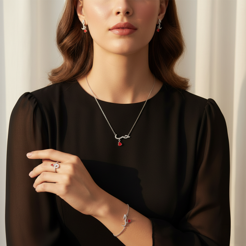 طقم فضة عيار 925