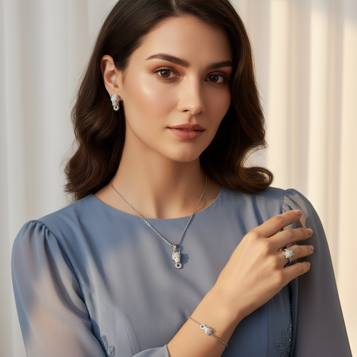 طقم فضة عيار 925