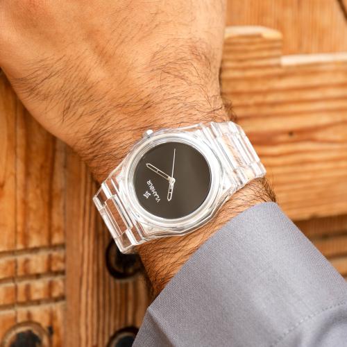 ساعة رجالية بسير بلاستيك