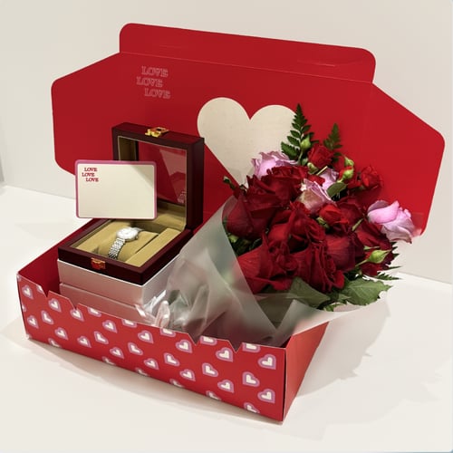 صندوق للورد والهدايا " بوكس " - 12 صناديق