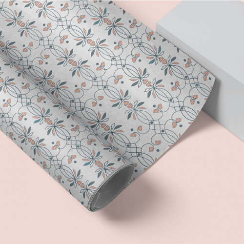 ورق تغليف للورد والهدايا - 12 قطعة