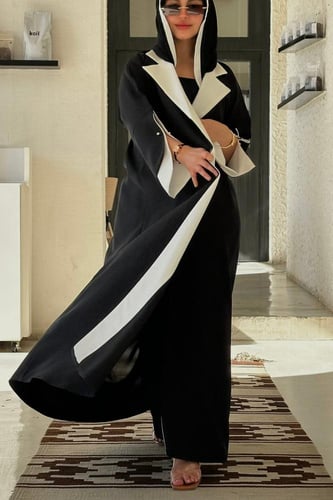 عباية بليزر سوداء للدوام | A28