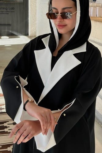 عباية بليزر سوداء للدوام | A28