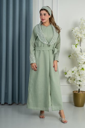 طقم سابع روب نفاس + مدس طفل+ لبس البيبي