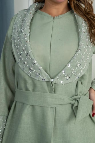 طقم سابع روب نفاس + مدس طفل+ لبس البيبي