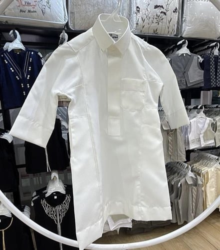 ثوب أطفال قماش خليه فاخر بتصميم سعودي