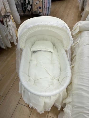 طقم مفرش نفاس مع سرير البيبي تفته