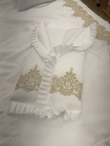 مفرش نفاس تفته كلفه ذهبي