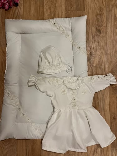 طقم مواليد لبس + مفرش