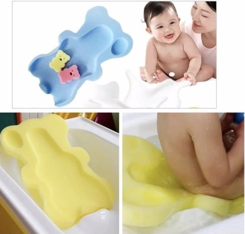 اسفنج الاستحمام مضاده للانزلاق ازرق