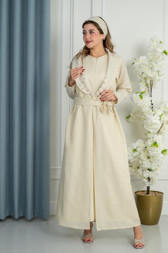 طقم سابع روب نفاس + مدس طفل+ لبس