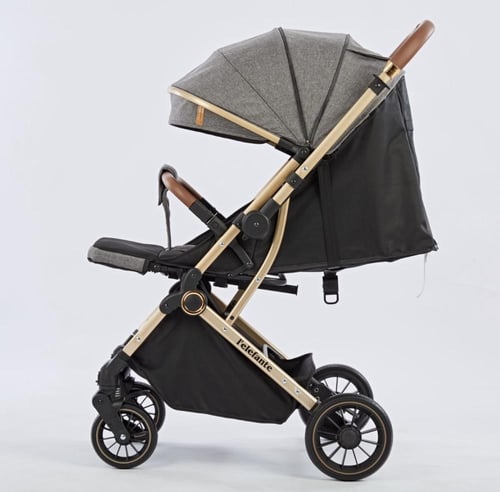 عربية أطفال كلاسيكية بتصميم عملي - رمادي