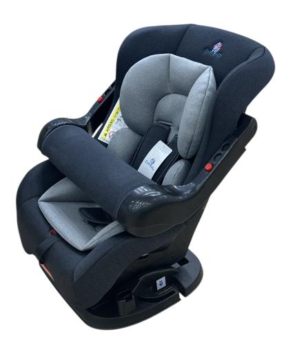 كرسي سيارة بحاجز - رمادي غامق