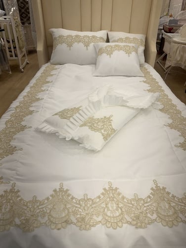 مفرش نفاس تفته كلفه ذهبي