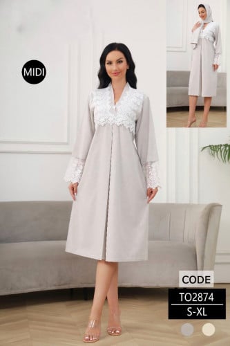 روب نفاس بتصميم انيق ميدي