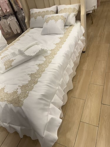 مفرش نفاس تفته كلفه ذهبي