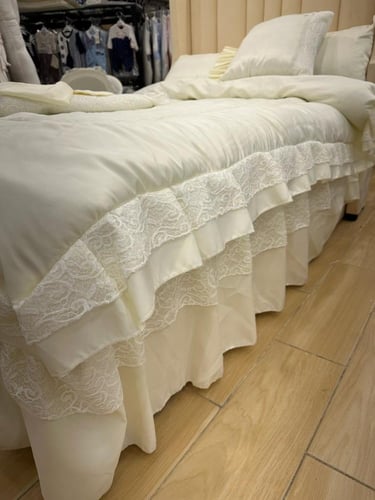 طقم مفرش نفاس مع سرير البيبي تفته