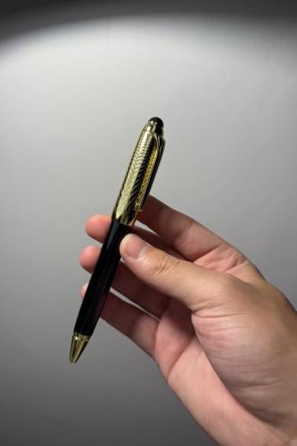 ذهبي أسود مدور