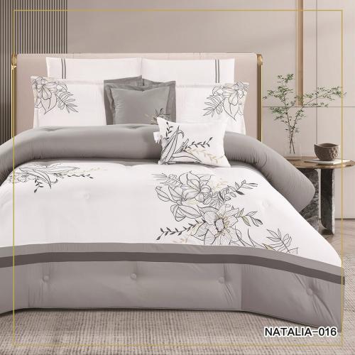 مفرش NATALIA- المزدوج فخامة التطريز وأناقة التفاصي...