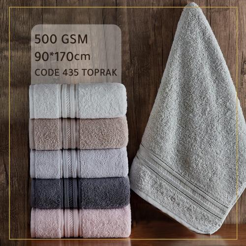 منشفة حمام فاخرة قطن طبيعي 100% – 500 غرزة – 90*17...