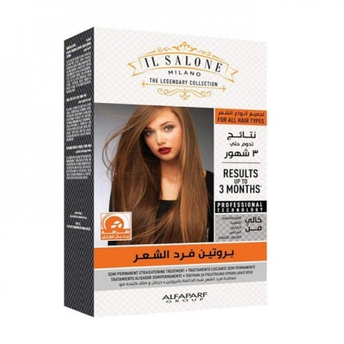 مجموعة فرد الشعر بالبروتين مع زيت بذرة الكتان - ال...