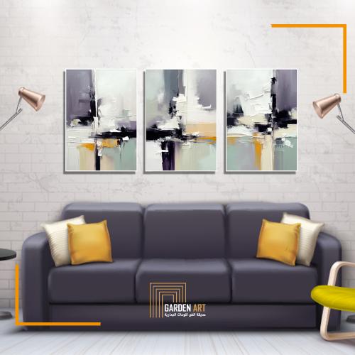 لــوحات ثلاثية - فن تجريدي