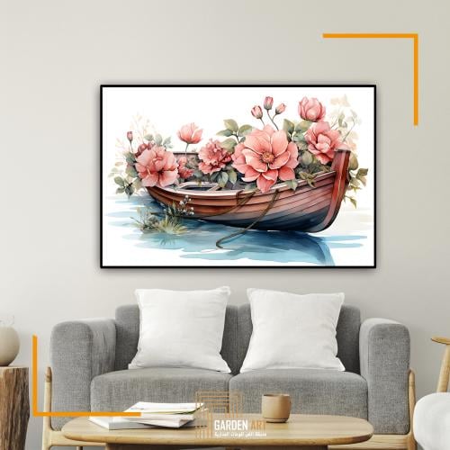 لــــوحات جداربة - مركب محمل بالزهور