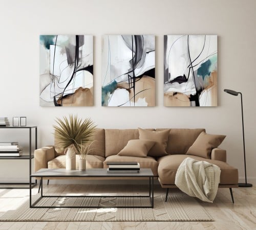 لوحة ثلاثية - فن تجريدي